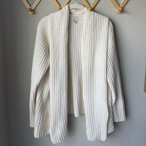 Knitted Cream Colored Cardigan From Target, Size Medium, 100% Polyester
